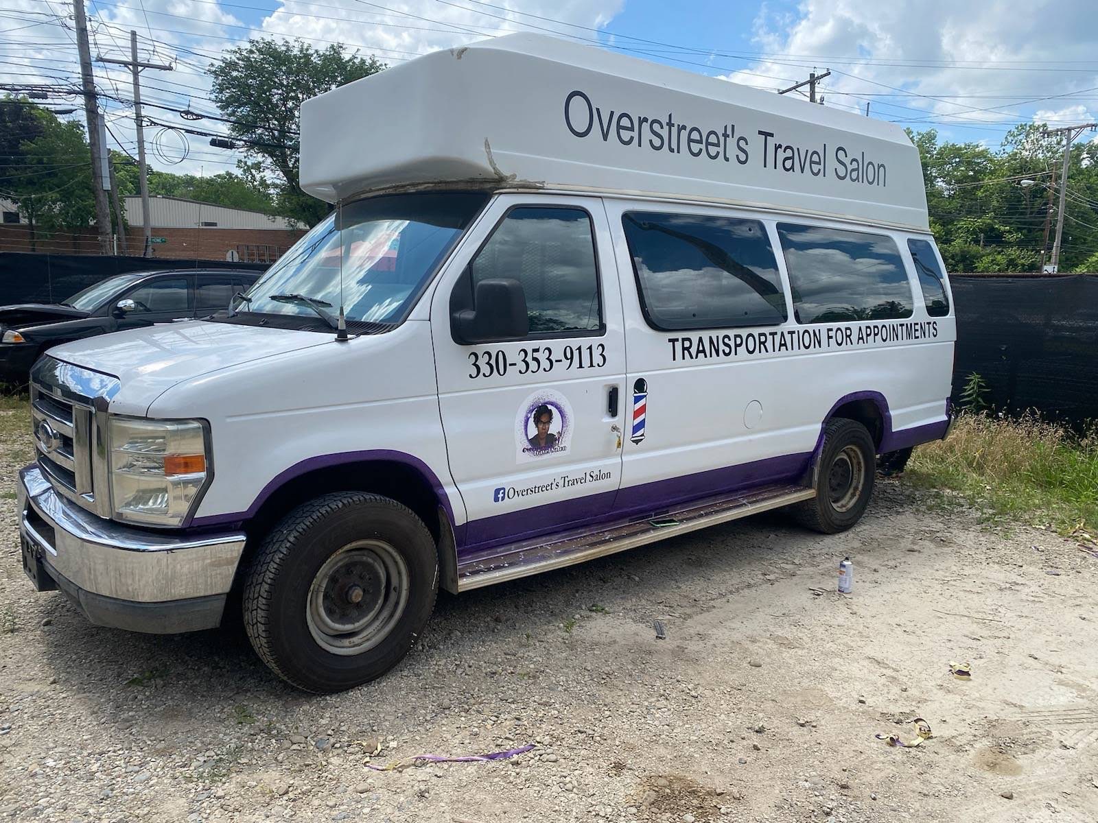 Overstreet's Travel Salon shuttle van
